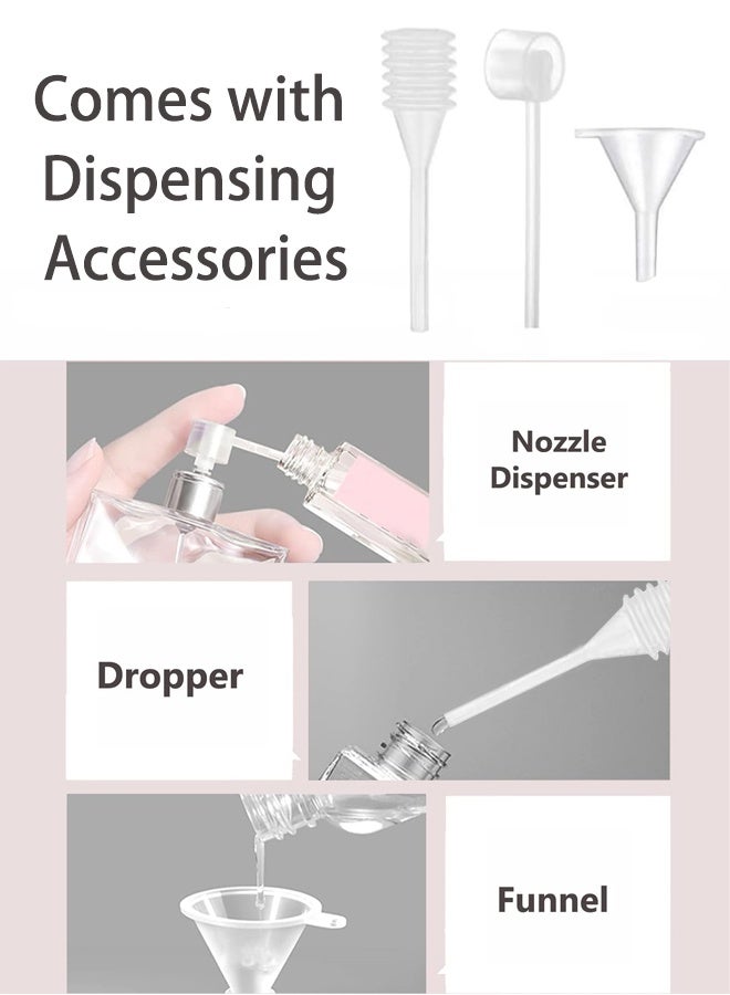 McmhyingPop 2Pcs 30ml Perfume Bottle, Portable Mini Refillable Perfume Atomizer Bottle, Glass Empty Perfume Bottle, Including Liquid Dispensing Tool - Image 3
