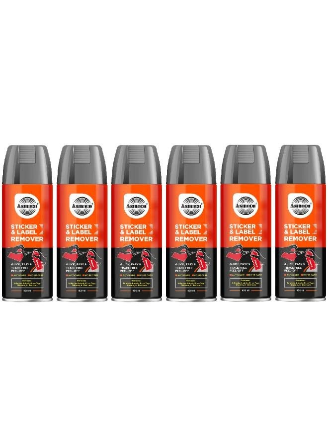 Asmaco Sticker & Label Remover - 450 Ml - Set of 06