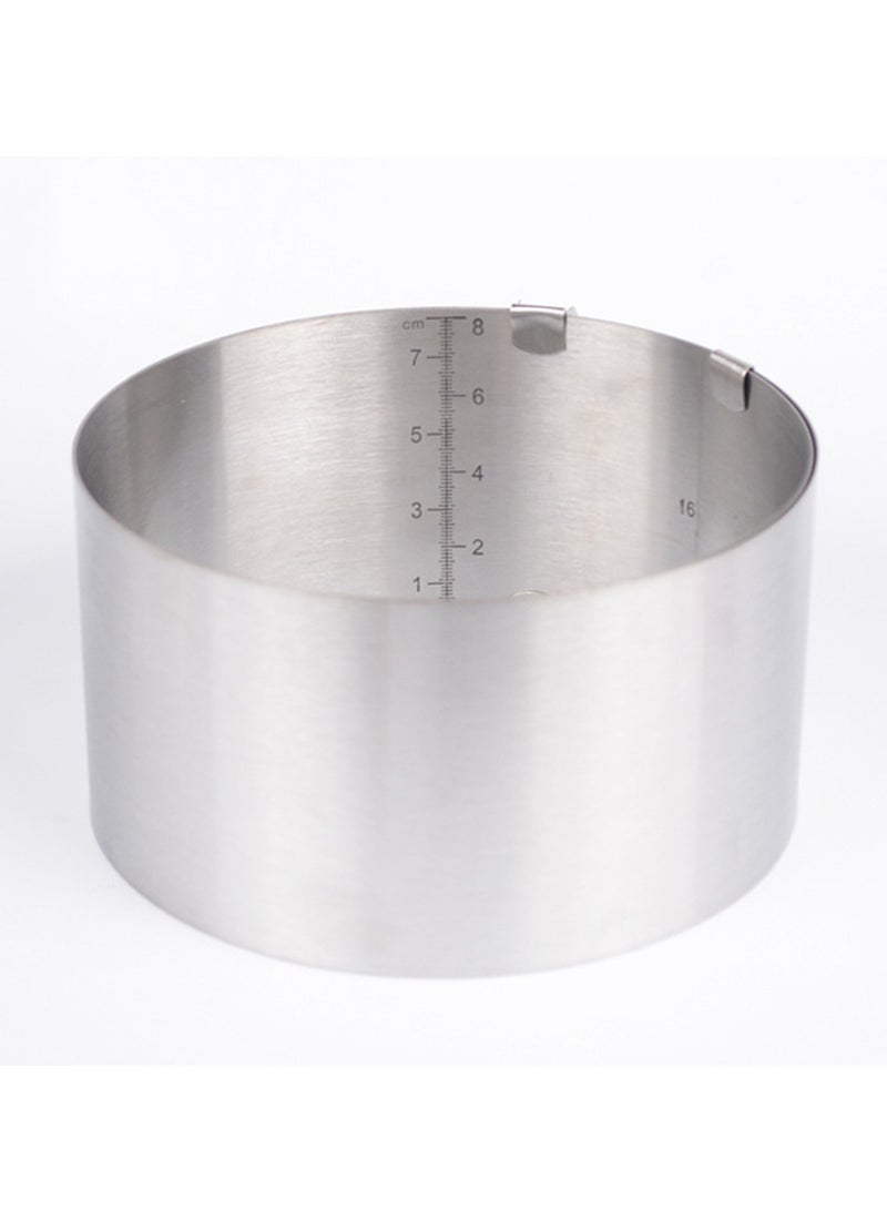 Stainless Steel Round Adjustable Cake Mold 6 to 12 Inch Scalable Mousse Cake Ring For Kitchen DIY Pastry Cake Baking Supplies  - Image 2