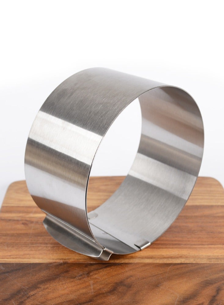 Stainless Steel Round Adjustable Cake Mold 6 to 12 Inch Scalable Mousse Cake Ring For Kitchen DIY Pastry Cake Baking Supplies  - Image 3