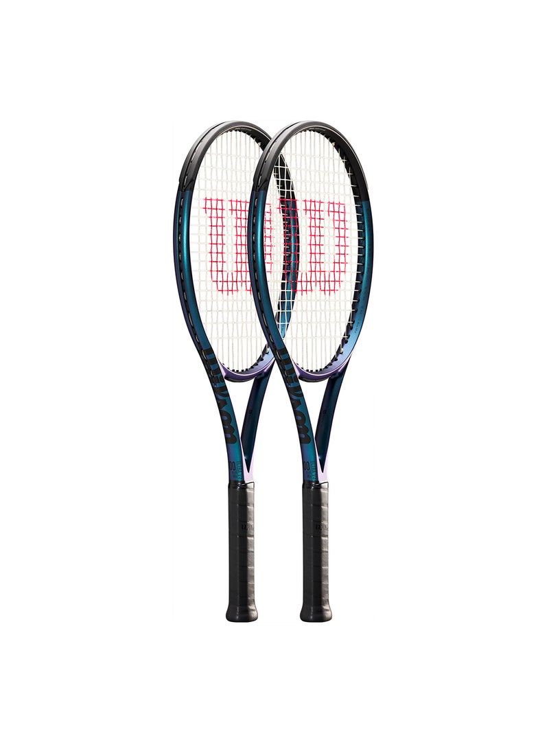 ويلسون مضرب تنس ألترا  ، رأس ، ، للبالغين، للمستويات المتوسطةالمتقدمة - أسودأزرقبنفسجي - Image 3