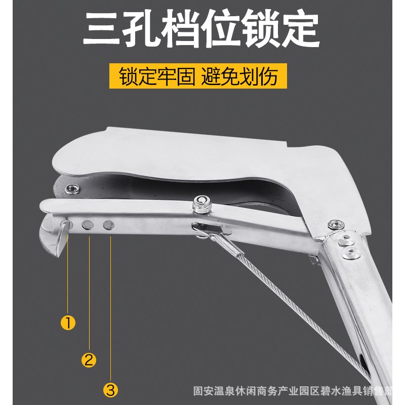 Stainless Steel Eel Clip Loach Pliers Clip Garbage Clip Anti-Snake Drive Sea Tool Extended Eel Tongs - Image 3