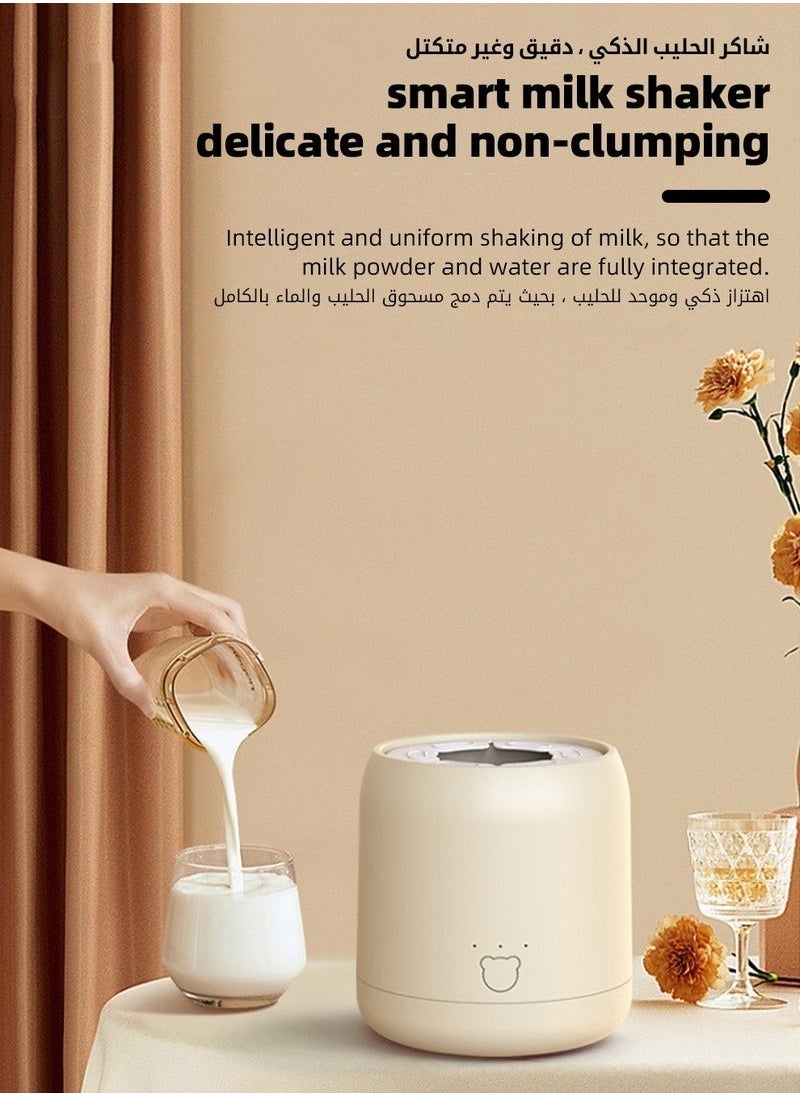 MIXDE Baby Formula Dispenser u0026 Mixer, Electric Automatic Infant Milk Bottle Shaker, Baby Milk Powder Mixer with 3 Modes, Universal Milk Blender, USB Charging, Low Noise, with Four-Layer Formula Contai  - Image 4