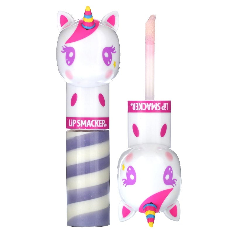 Lip Smacker Lippy Pals Swirls Unicorn, Flavored Moisturizing & Smoothing Soft Shine Lip Balm, Hydrating & Protecting Fun Tasty Glossy Finish, Cruelty-Free & Vegan - Unicorn Frosting - Image 1