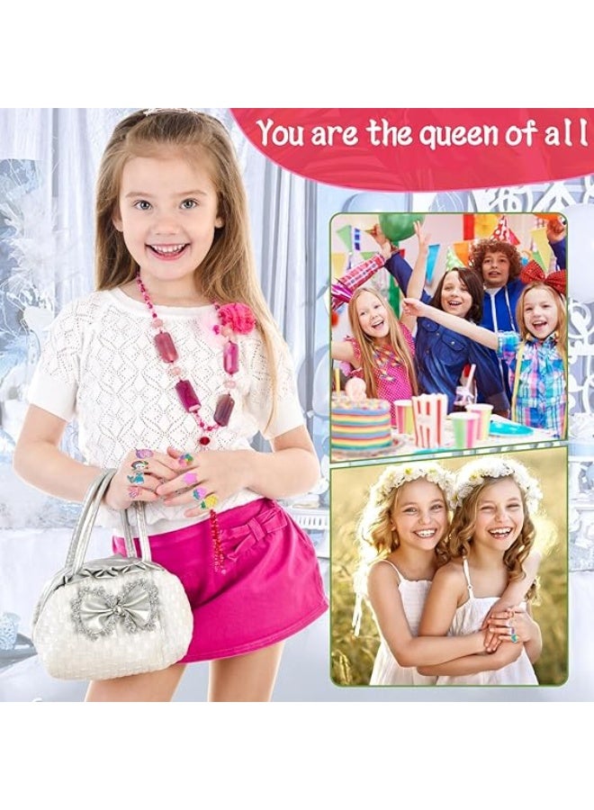 Mitoy 36 Pcs Little Girl Jewel Rings, Dress Up for 4-12 Year Old Girls - Image 3