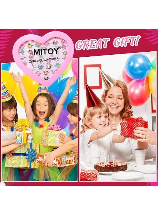 Mitoy 36 Pcs Little Girl Jewel Rings, Dress Up for 4-12 Year Old Girls - Image 4