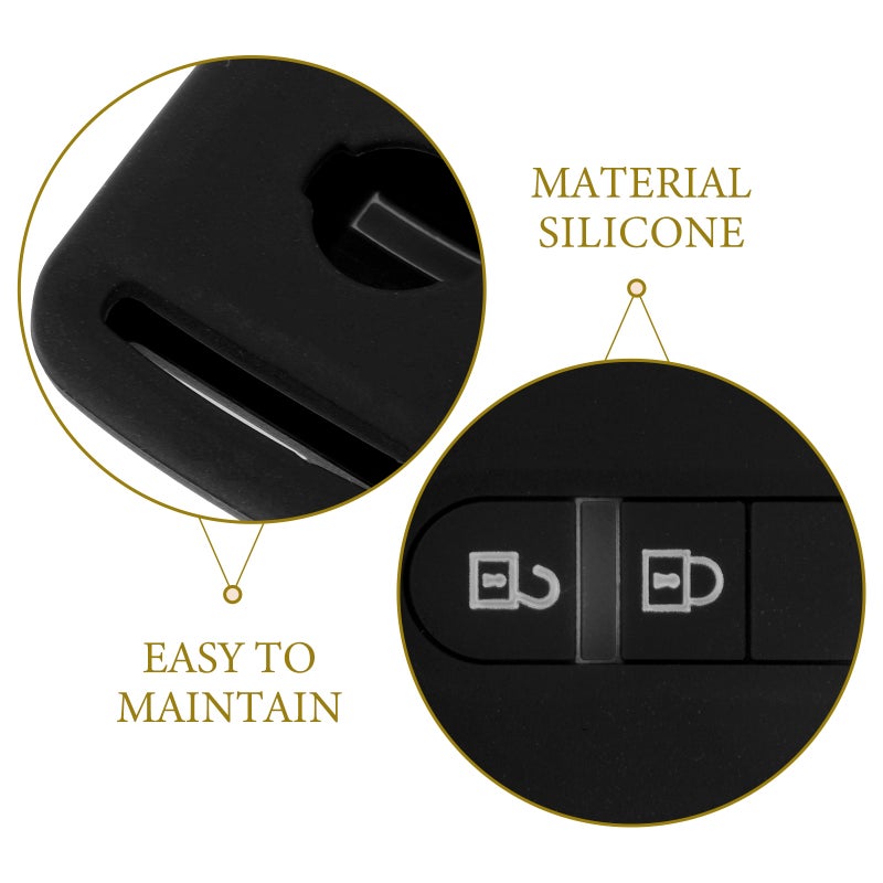 Fob Key Cover with Durable Silicone Material, Splashproof and Secure Fit for Car Keys - Image 4
