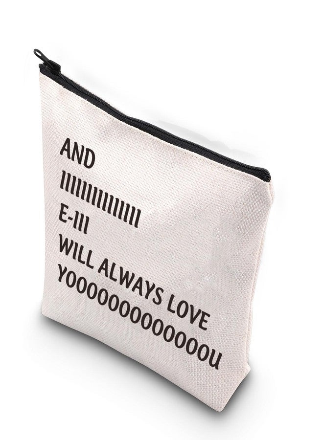XYANFA Music Fans Makeup Bag Music Lover And I Will Love You Always Love You Gifts For Wife Anniversary Zipper Pouch - Image 2
