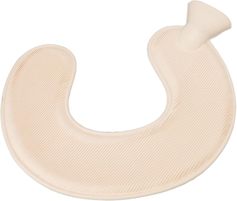 Fydun 1L Hot Water Bottle Ultra Soft Neck Warm Cervical Rubber Bag With Detachable Jacquard Cover Red Bowknot - Image 4