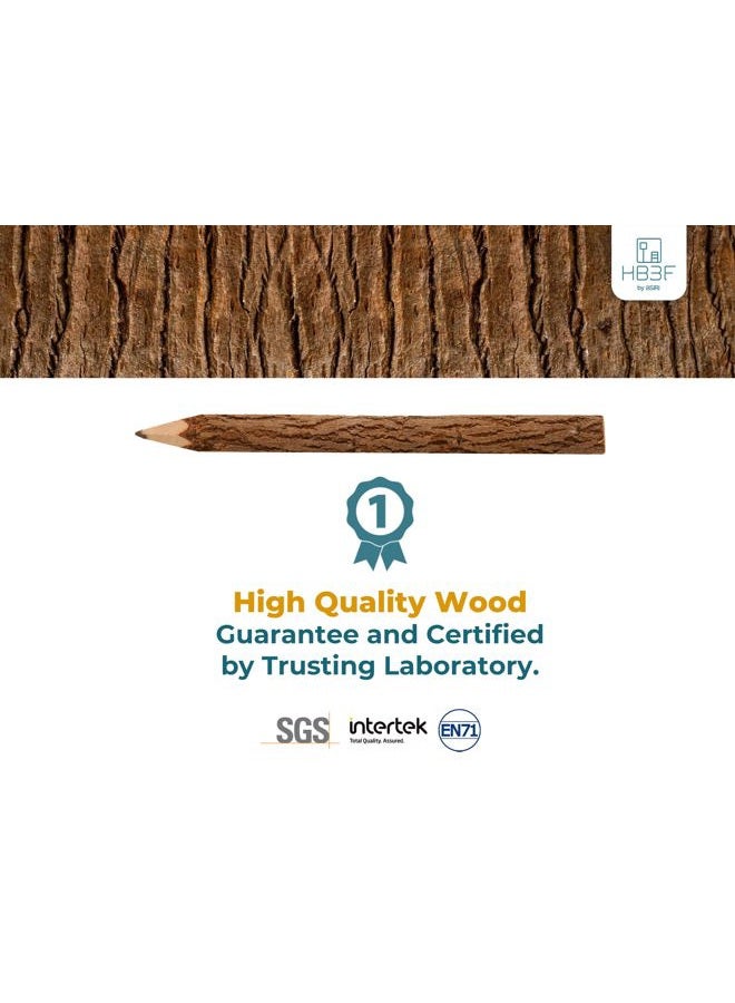 BSIRI Natural Twigs Wooden Pencils Handcrafted Suitable for Kids and Teachers For Woodland Bark Decorations Party Wood Gifts Twig Stick Pencils Vintage Favors Supplies for Classroom - Image 3