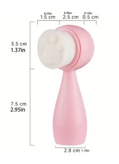 Cat Paw Face Brush for Facial Cleansing Exfoliating Double Side Silicone Fcae Wash Scrub Brush With Soft Bristles for Massaging Skin Care Makeup Removal - Pink - pzsku/ZAE5CD307FAFA794CC50FZ/45/_/1701083838/eaf8eb41-3c08-4247-ae23-b556d4e0115d