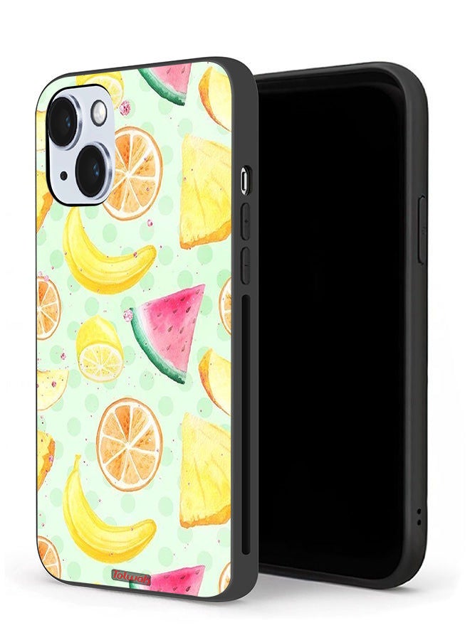 Tolwak Apple iPhone 14 Plus Protective Case Fruits Watercolor Art - Image 1