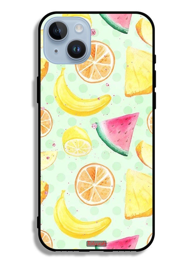 Tolwak Apple iPhone 14 Plus Protective Case Fruits Watercolor Art - Image 2