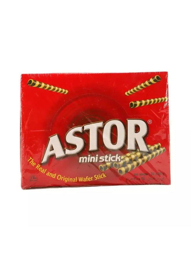 Astor Mini Wafer Chocolate sticks- 24X20gms - Image 1