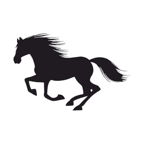 CVANU Pack of 2 Horse Vinyl Self-Adhesive Waterproof Exterior Car Sticker for Vehicle Surface Black (3.9inchX6inch)_714 - Image 2
