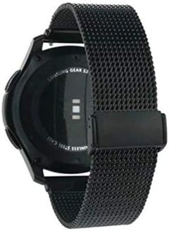Beauenty 22mm Milanese Stainless Steel Metal Buckle Replacement Strap for Samsung Gear S3-Black - 2724661459967 