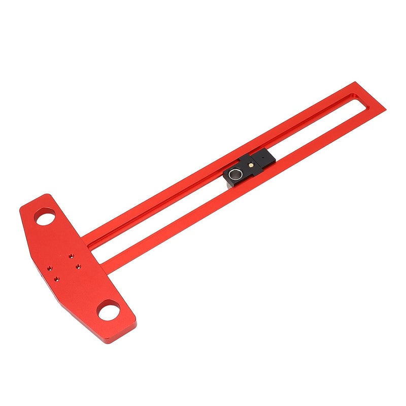 Aluminum Alloy T Square Ruler 30cm with Drill Sleeves for Woodworking Marking Positioning - Image 4