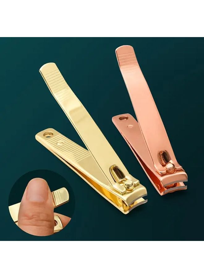 Colorful Rose Gold Nail Clippers Sharp Thick Nail Toenail Scissors Ergonomic Design Durable Metal - Image 5