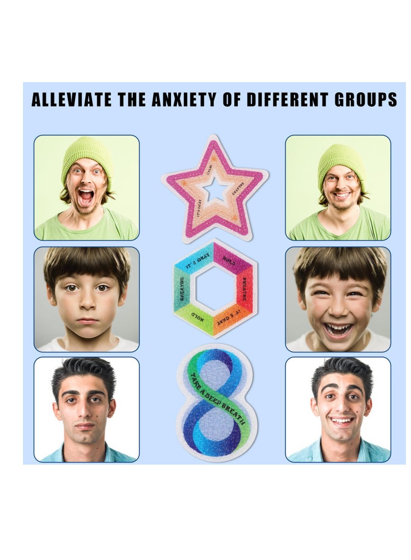 SOLARAE Anxiety Relief Sensory Stickers, 24 Reusable Textured Fidget Strips in 6 Styles, Adhesive Calm Strips for Adults and Teens - Perfect for Work, School, and Classroom Use. - Image 5