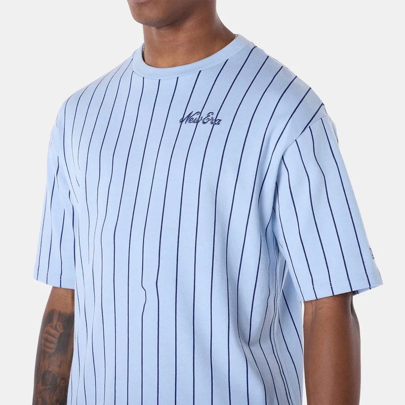 NEW ERA Blue Men's Pinstripe T-Shirt for Men | Best Price UAE