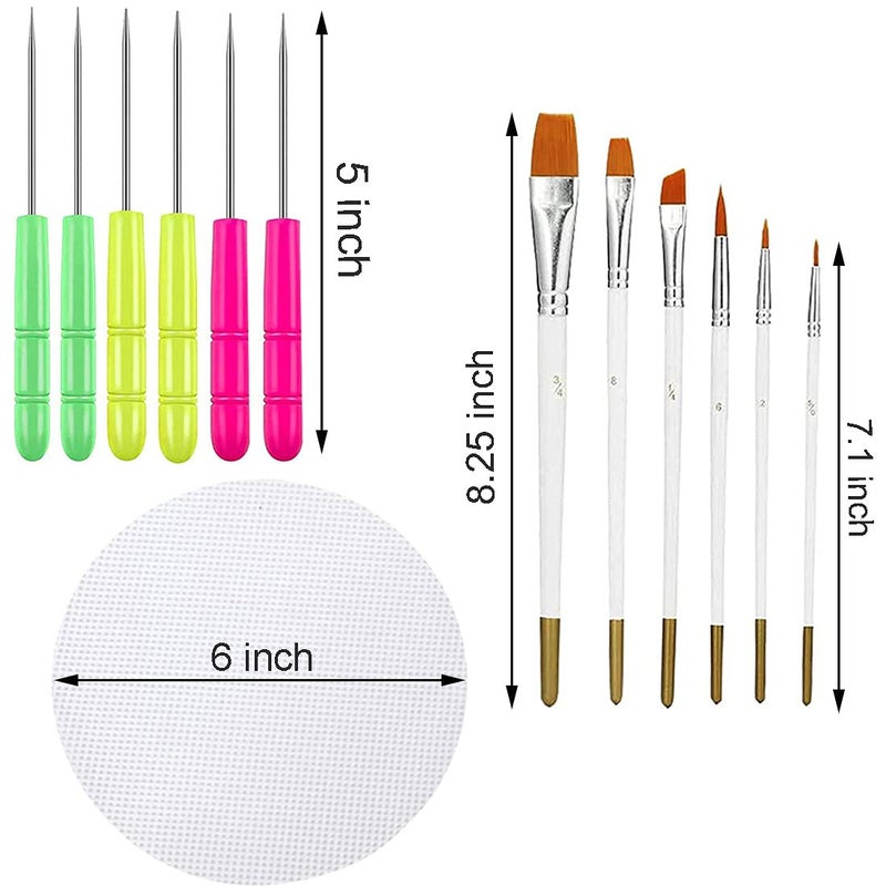 ALLRI Cookie Decorating Kit Cookie Decorating Supplies with 1 Acrylic Cookie Turntable  6 Cookie Fondant Brushes 6 Cookie Scribe Needle Royal Icing Tools Cookie Turntable Decorating - Image 2