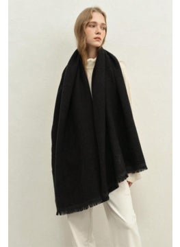 Bahels Imported Puffy Plain Black Scarf Shawl Shoulder Shawl  - Image 1