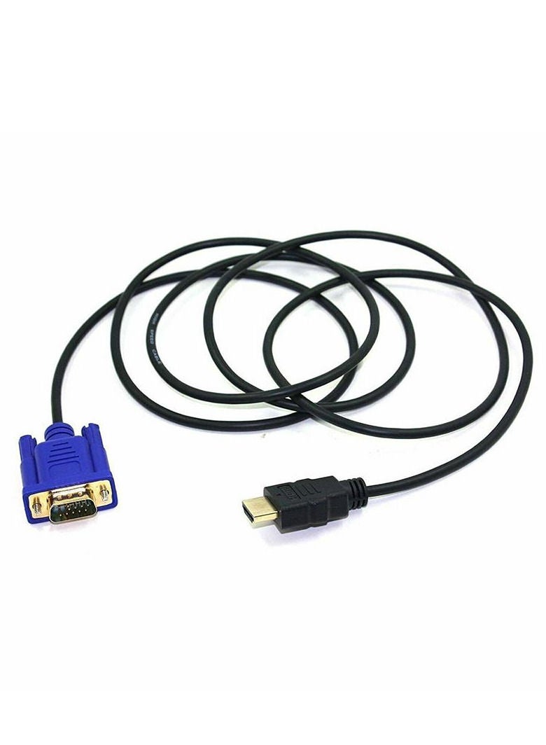NTECH (HDMI to VGA Cable) 1080P HDMI Male to VGA Male M/M Video Converter Cord VGA Adapter Compatible W/ HDMI Desktop, Laptop, DVD to 15 Pin D-SUB VGA HDTV Monitor Projector -(1.8M) - Image 4