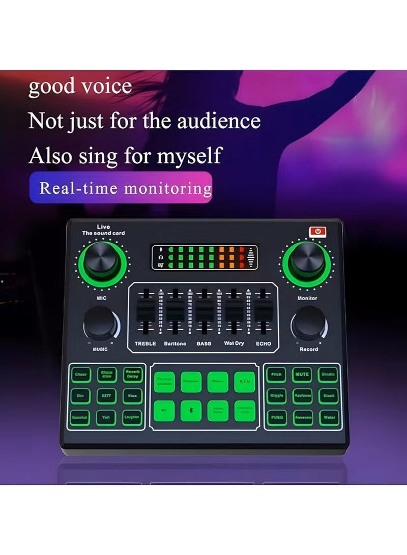 BlueFire Professional Mini Live Condenser Microphone V9 Bluetooth Sound Card Kit – Studio Streaming & Podcasting Bundle with Noise Reduction, 16 Sound Effects, Plug & Play for PC, PS5, Xbox & Mobile Devices | Gaming, Recording & Live Broadcast Audio Solution - Image 5