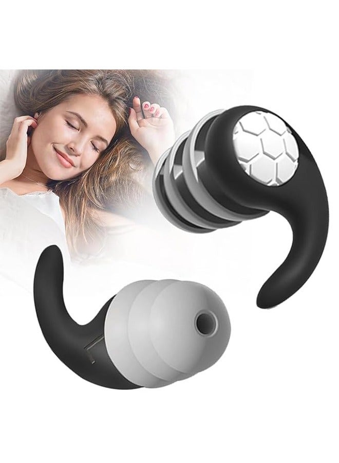 Generic Ear Plugs for Sleeping, Soft Silicone Reusable EarPlugs for Noise Cancelling, Sound Blocking Noise Reduction, Waterproof Ear Plug Suitable for Sleeping Swimming Studying Traveling Concerts  - Image 1