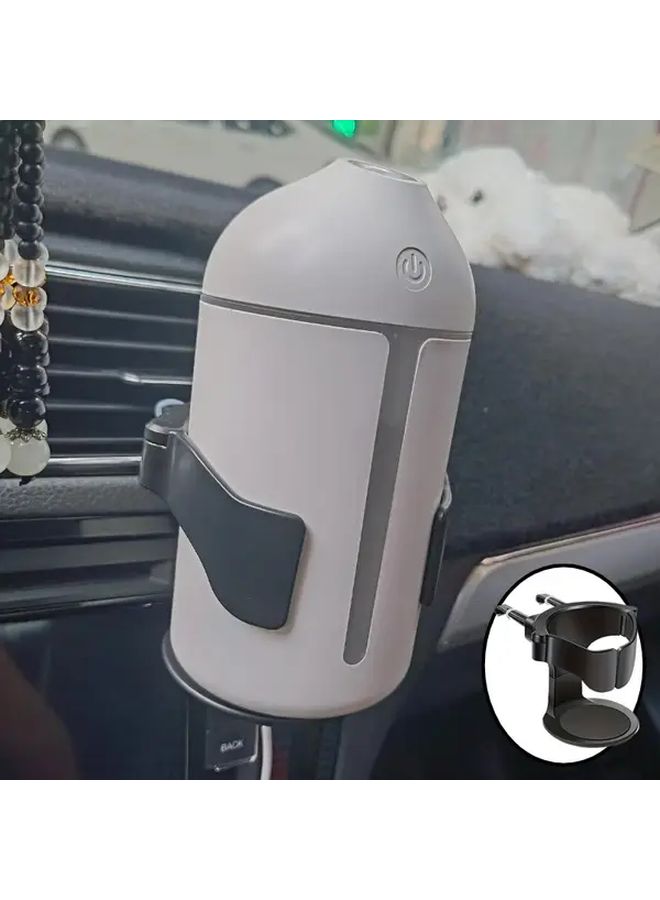 حامل الكأس القابل للتعديل الأسود للسيارة، مثبت على فتحة تهوية السيارة، منظف المشروبات - Image 3