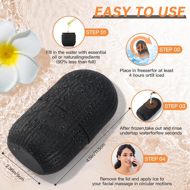IMEASY Ice Roller for Face and Eye, Ice Face Roller,Facial Beauty Ice Roller Skin Care Tools, Ice Facial Cube - Image 4