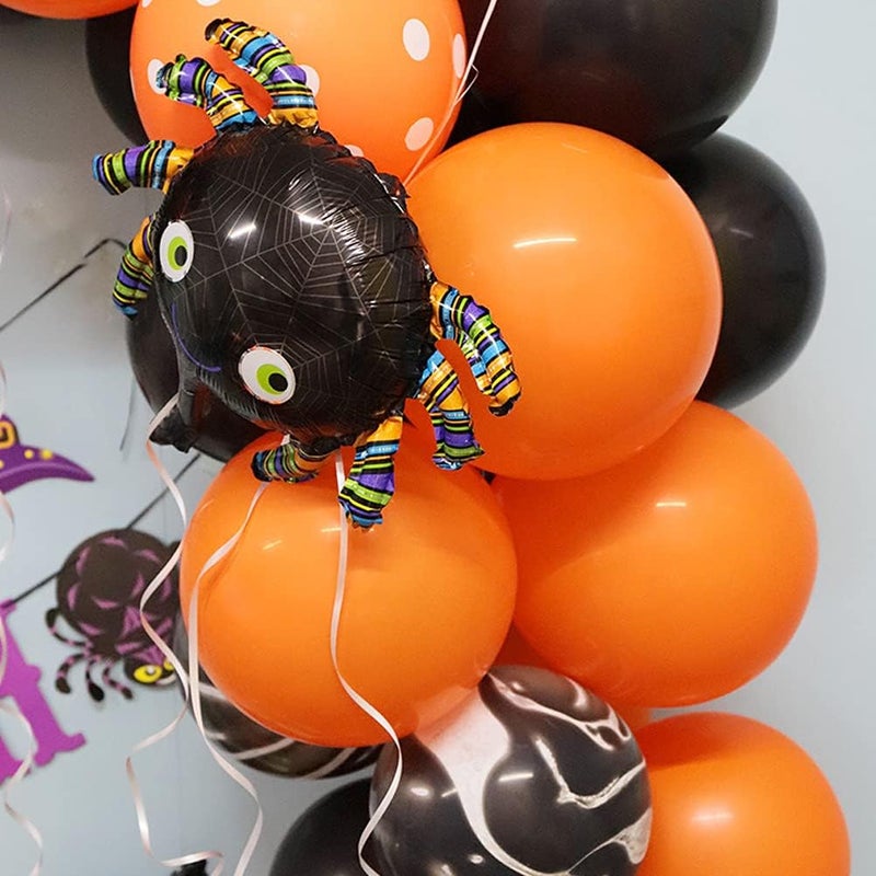 klarako 1 Set of Halloween Spiders, Ghosts, Skeletons Balloons Arch Garland Kit Halloween Party Balloon Decoration Supplies Halloween Decorations Suitable for Halloween and Ghost Festival - Image 4