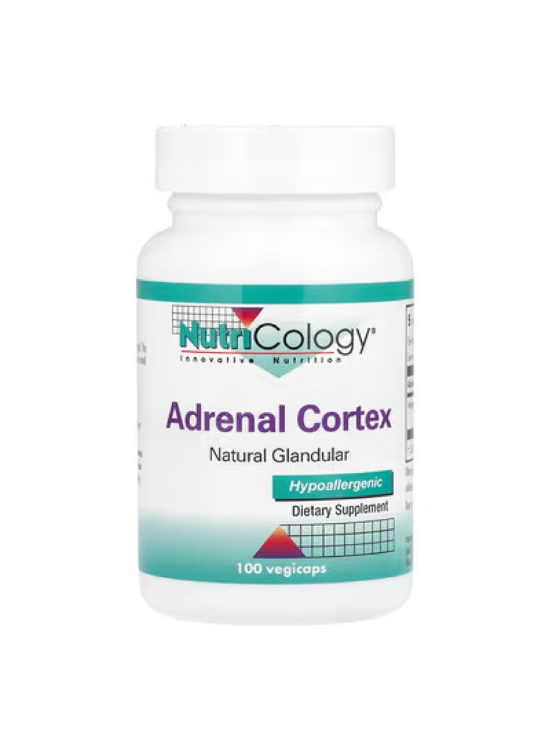 Nutricology Adrenal Cortex, Natural Glandular, 100 mg , 100 Vegicaps
