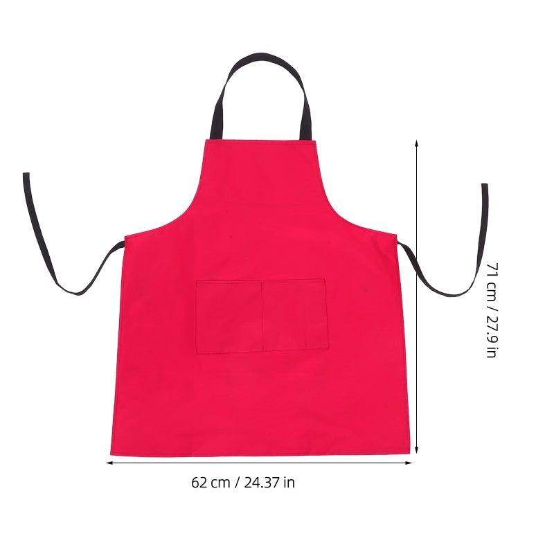 Oil Proof Apron Resistant Apron With Pockets Cooking Decorative Apron Kitchen Apron Dish Apron Bib Apron For Women Men Chef - Image 3