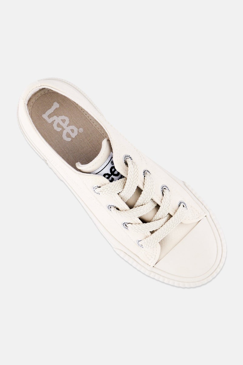 LEE Women Isla Lace Up Casual Shoes, Beige - Image 4