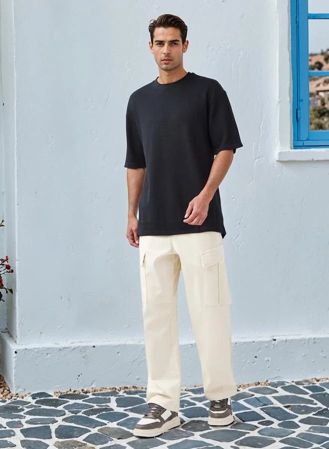 سبلاش فيڤ تي شيرت بياقة دائرية وأكمام قصيرة