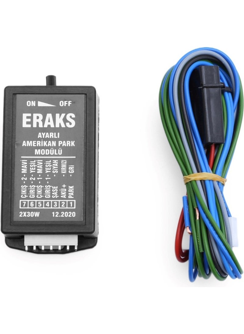 Eraks - Adjustable American Parking Module and T10 Orange Canbus LED Parking Light Bulb - Image 1
