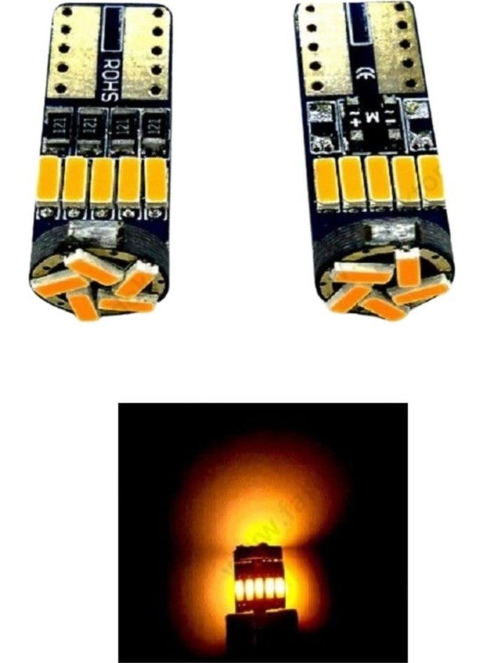 Eraks - Adjustable American Parking Module and T10 Orange Canbus LED Parking Light Bulb - Image 1