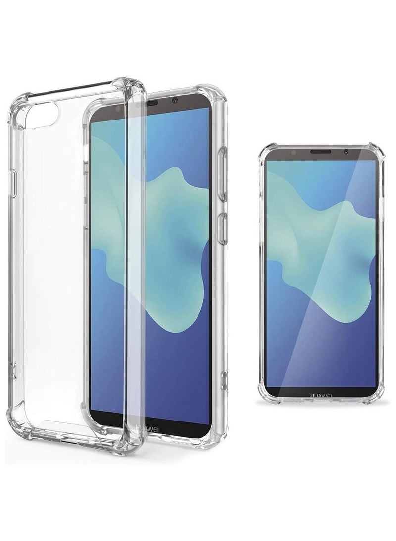 IAF CLEAR BUMPER FULL BODY ANTI-SCRATCH TPU CASE COVER FOR HUAWEI Y5 2018 / Y5 PRIME 2018 - Image 1