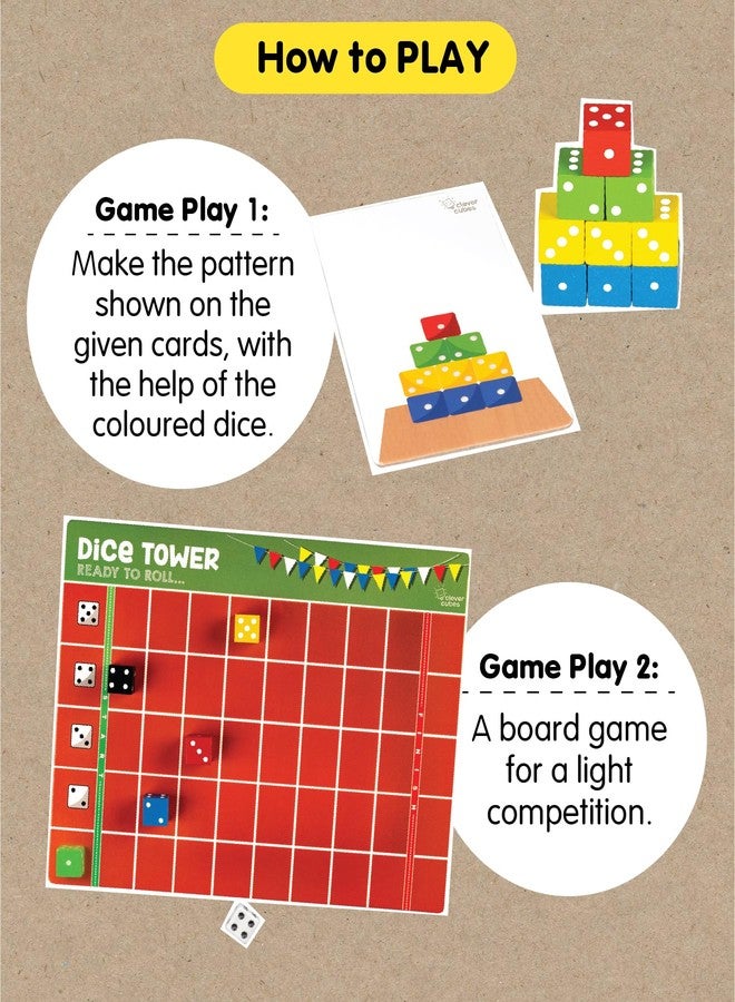 كليفر كيوبس برج مكعبات كليفر كيوبز، ألعاب تعليمية، ألعاب تفاعلية، مثالية كهدية عيد ميلاد للأطفال، متعدد الألوان - Image 4