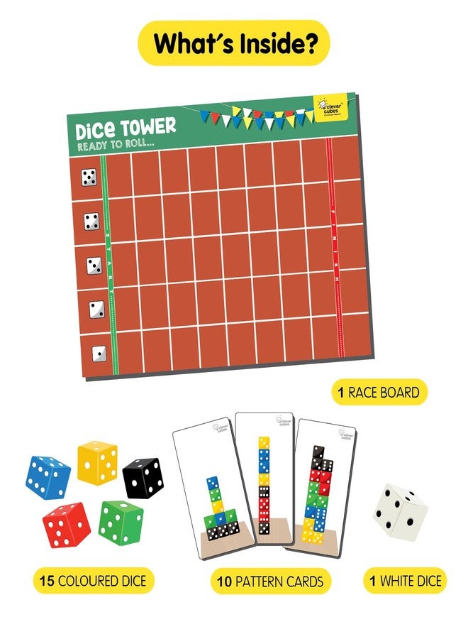 كليفر كيوبس برج مكعبات كليفر كيوبز، ألعاب تعليمية، ألعاب تفاعلية، مثالية كهدية عيد ميلاد للأطفال، متعدد الألوان - Image 3