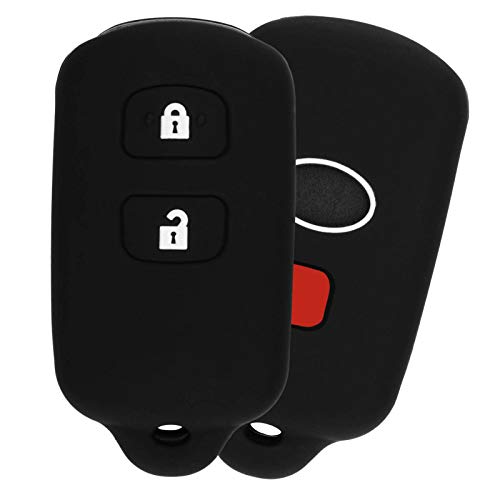 KeylessOption KeyGuardz Keyless Remote Car Key Fob Shell Cover Soft Rubber Case for Toyota Scion Celica Corolla Echo Highlander Yaris - Image 2