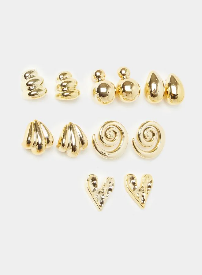 ستايلي مجموعة من 6 - أقراط متنوعة