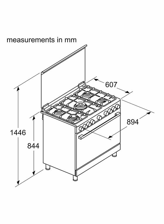 بوش طباخ غاز 5 شعلة قائم بذاته - Image 5