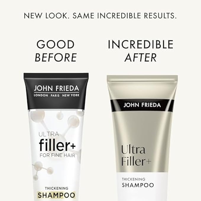 John Frieda ULTRAFILLER+ THICKENING SHAMPOO, STRENGTHENING SHAMPOO FOR DAMAGED OR THIN HAIR, INFUSED WITH BIOTIN AND HYALURONIC ACID TO STRENGTHEN HAIR FOR THICKER FULLER RESULTS, 8.3 OZ - Image 3