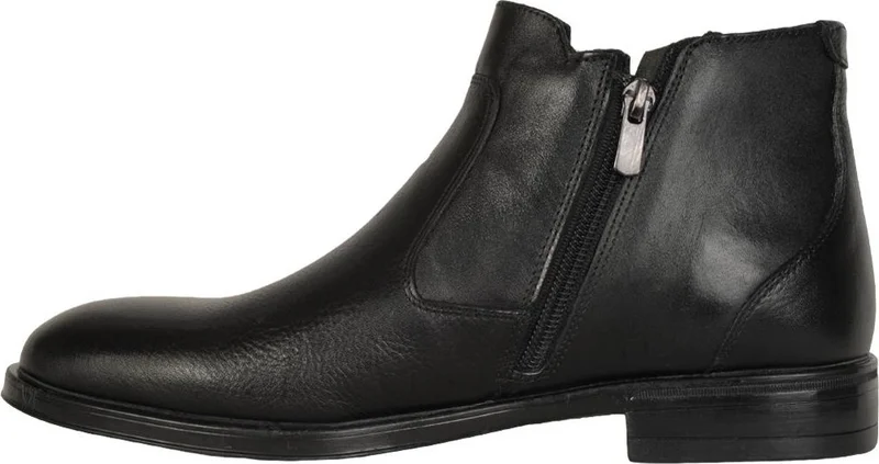 بيير كاردان 1195865 Black Leather Laceless Men's Boat Shoes