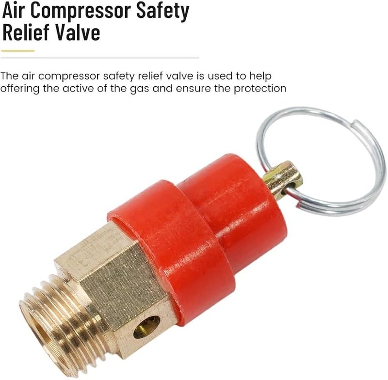 Brass Pressure Safety Relief Valve 120PSI 1 4 Pressure Release Regulator For Industrial Workshop - Image 1