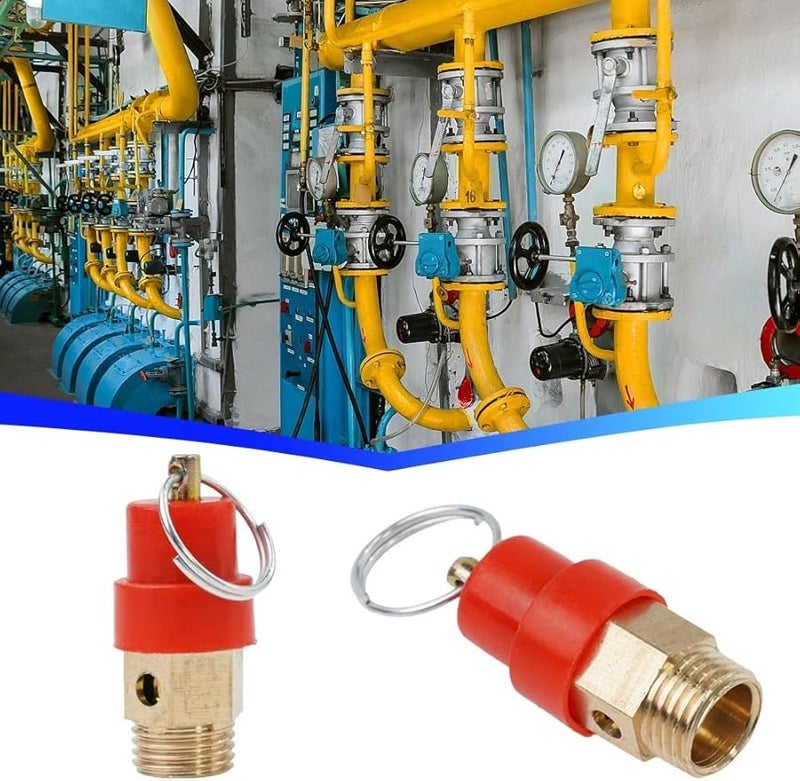 Brass Pressure Safety Relief Valve 120PSI 1 4 Pressure Release Regulator For Industrial Workshop - Image 3