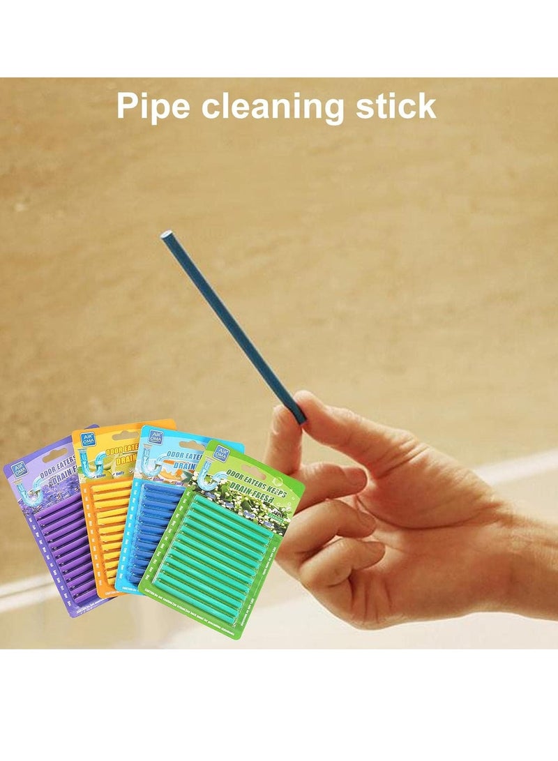Excefore Drain Sticks Drain Cleaner Sticks Drain Deodorizer Sticks For Preventing Clogs Eliminating Smelly Odor,Keep Odor Free For Bathroom,Kitchen,Toilet,Shower Drain(random Color)  - Image 4