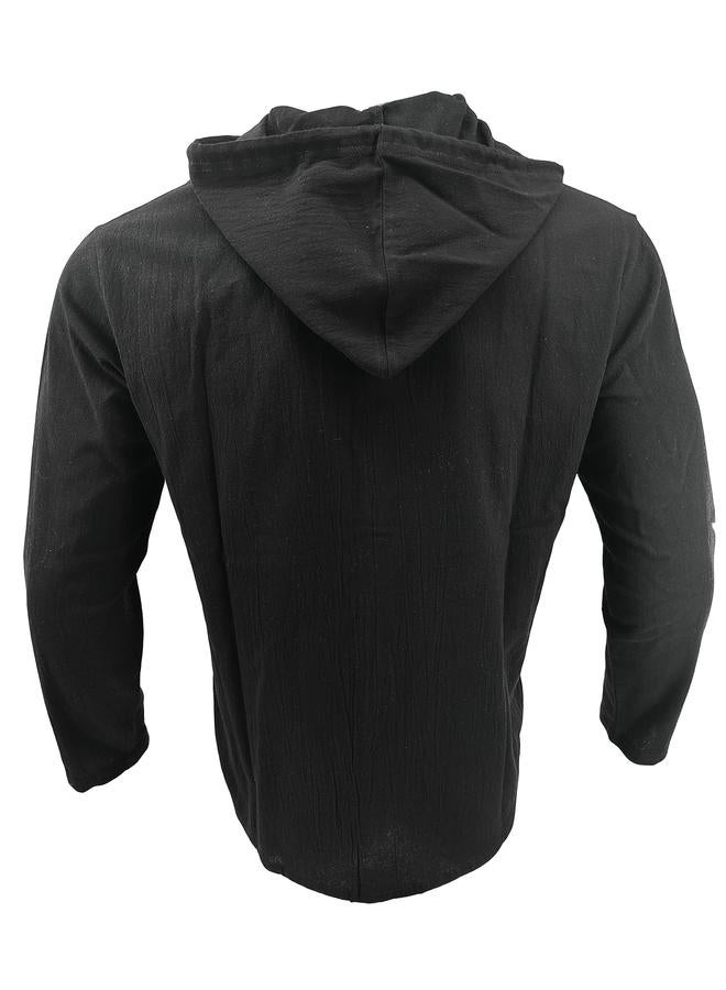 Take Two Men Hooded Long Sleeve Casual Shirt - Image 4